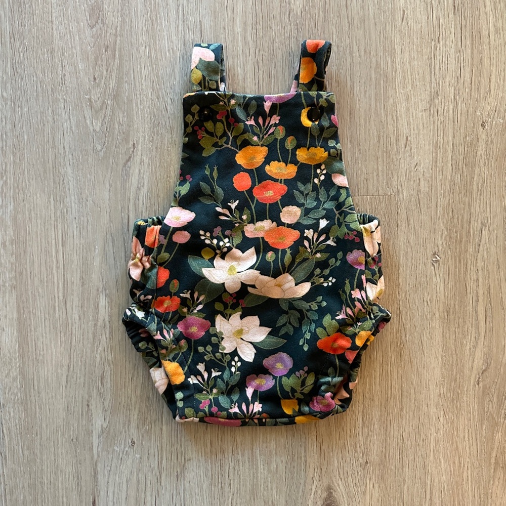 Floral Romper - Organic Cotton & Hemp